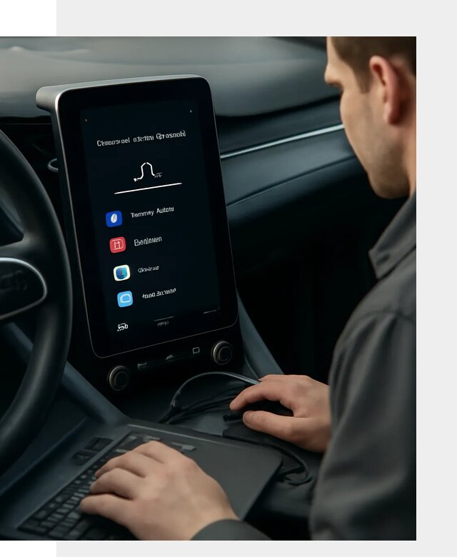Установка приложений Lynk Co на автомобиль в Уфе